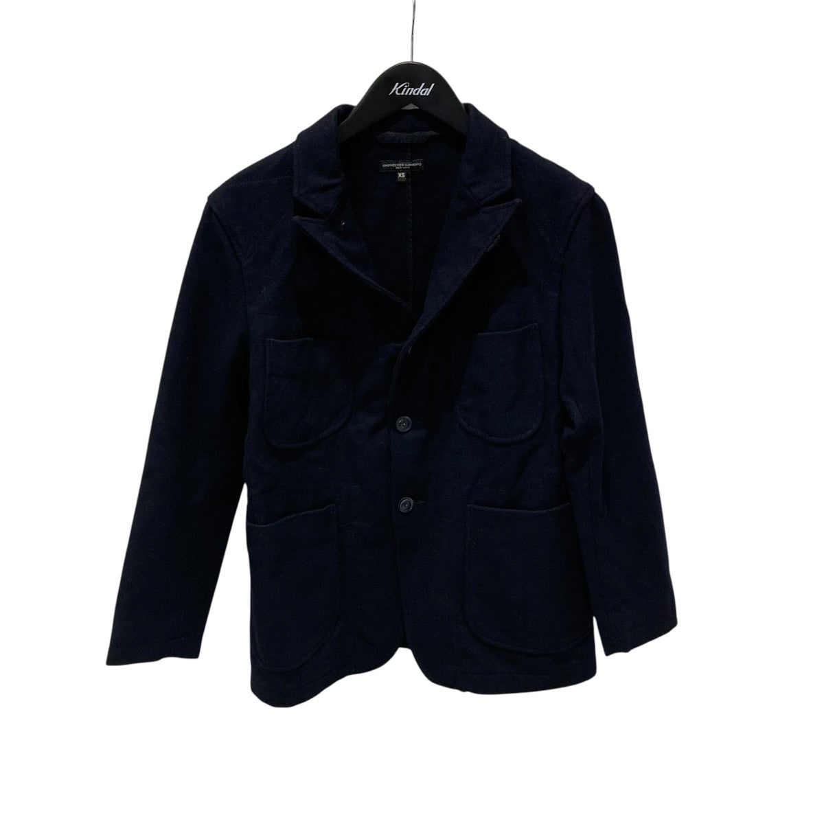 Engineered Garments ベルト付 シングルコート ネイビー M Engineered Garments ベルト付 シングルコート ネイビー M