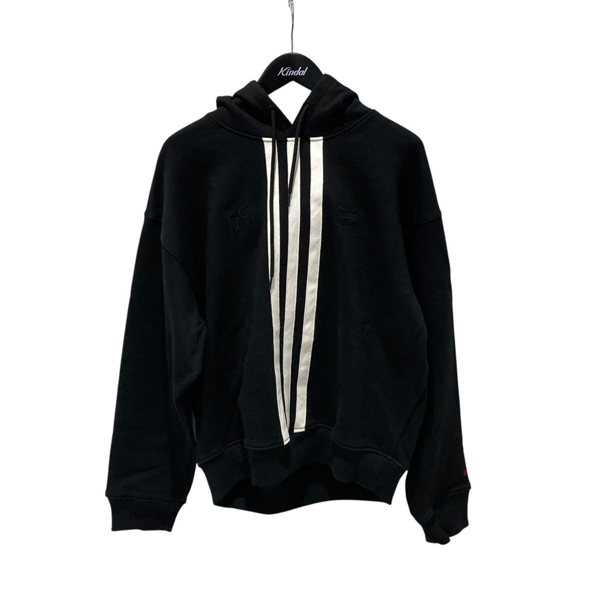 adidas KORN HOODIE BLACK Lサイズ adidas x Korn Embroidered Black Hoodie | Zumiez