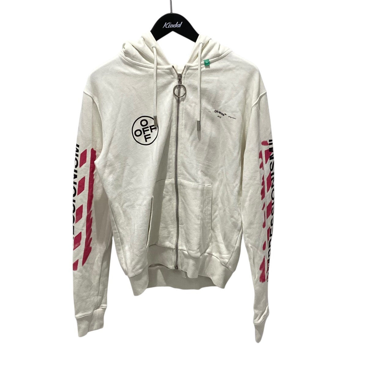 OFFWHITE(オフホワイト) ジップパーカーOMBE001R19003015