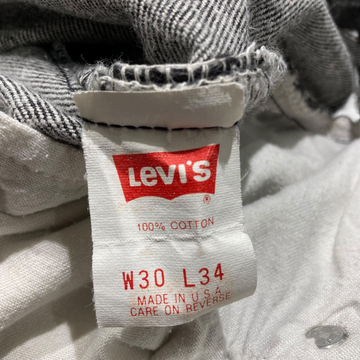 USA製ブラックデニムパンツ501-0658