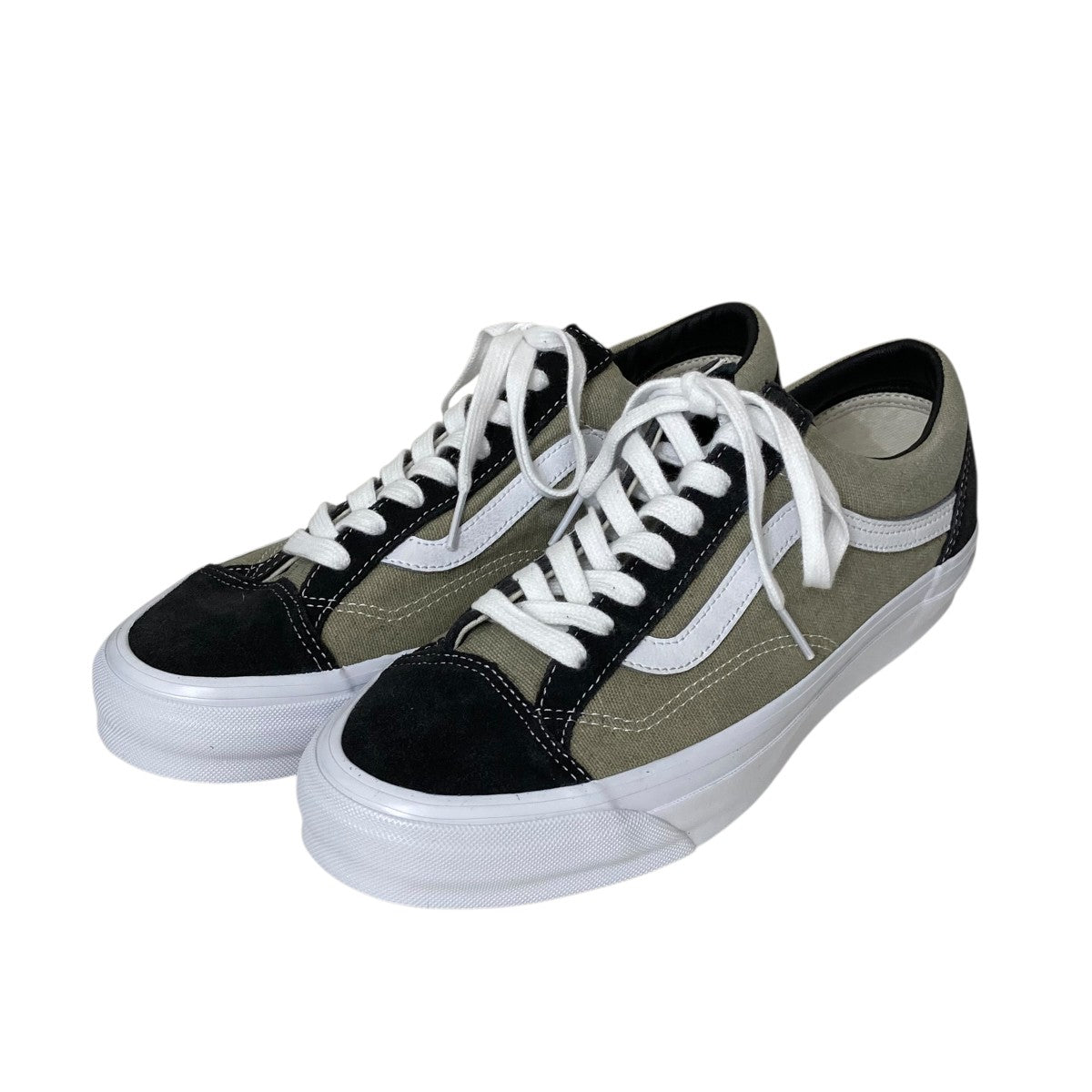 VANS PREMIUM OLD SKOOL 36 WASHED GREENローカットスニーカー 