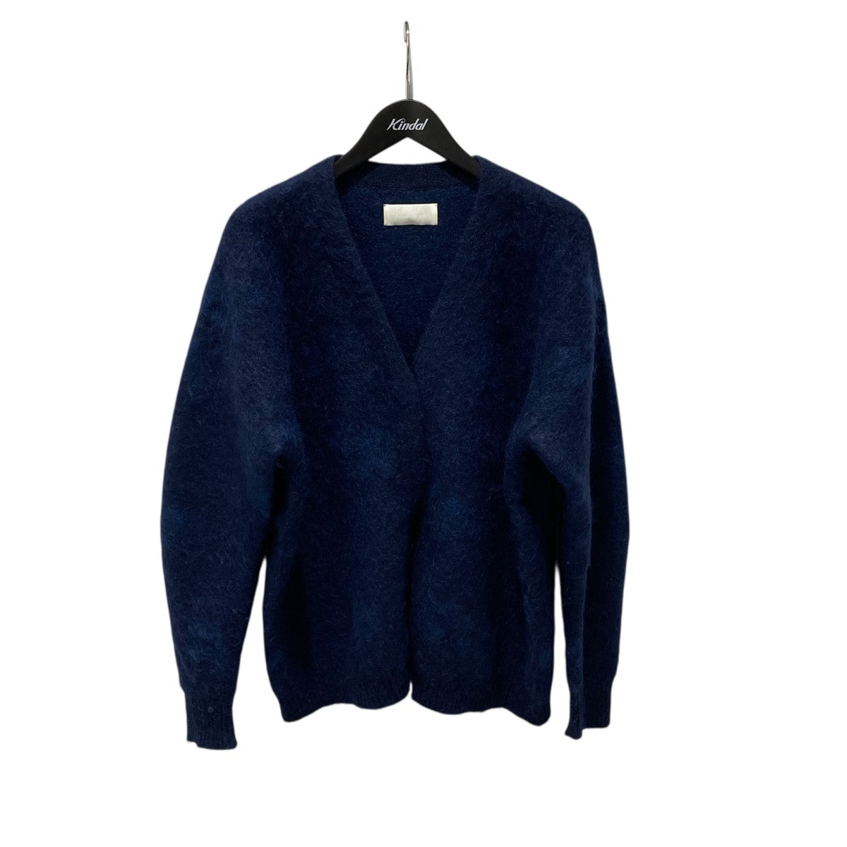 新品　mamekurogouchi コットンレースニットカーディガン　ネービー 新品 mamekurogouchi コットンレースニットカーディガン ネービー