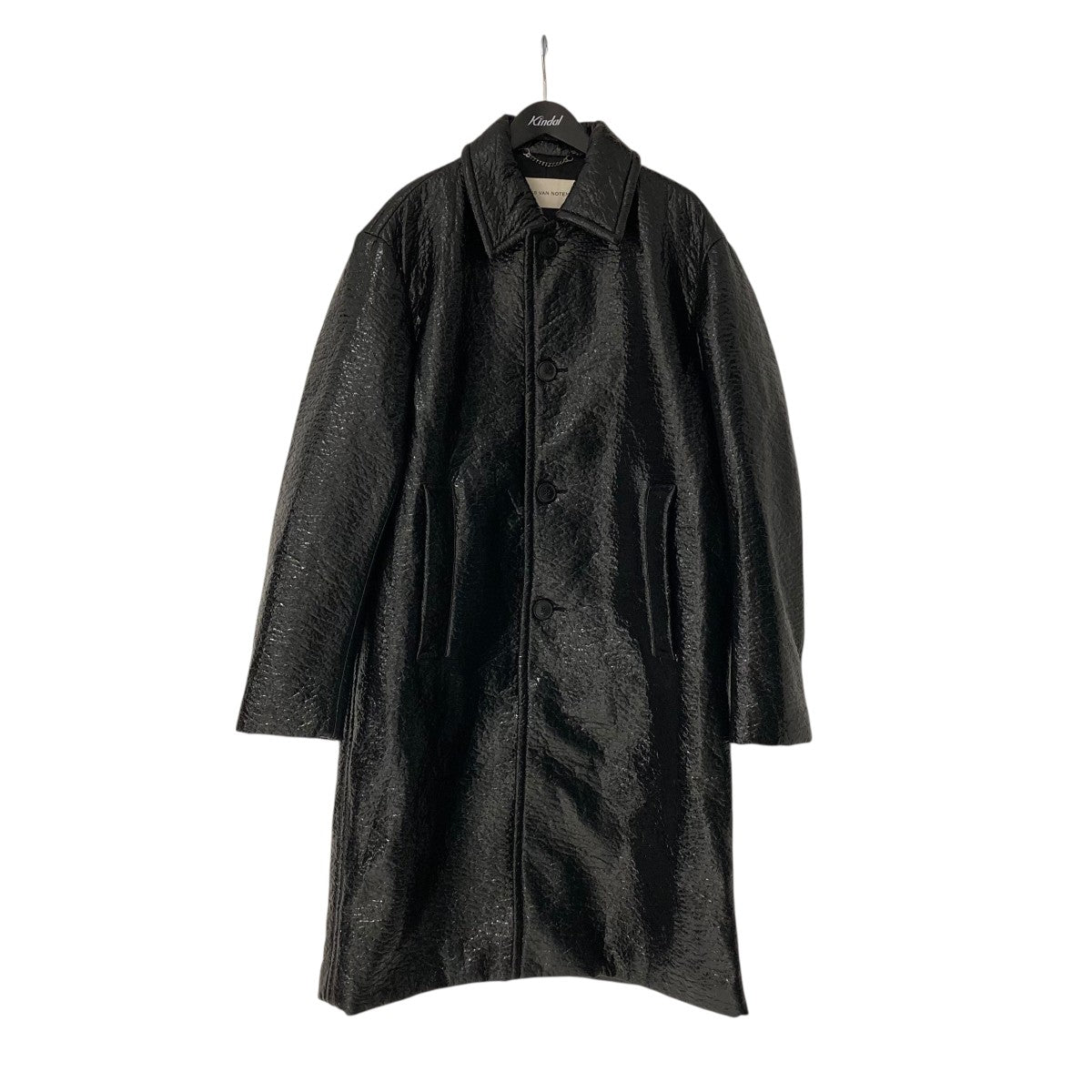 DRIES VAN NOTEN(ドリスヴァンノッテン) Crinkled Coatコート ブラック