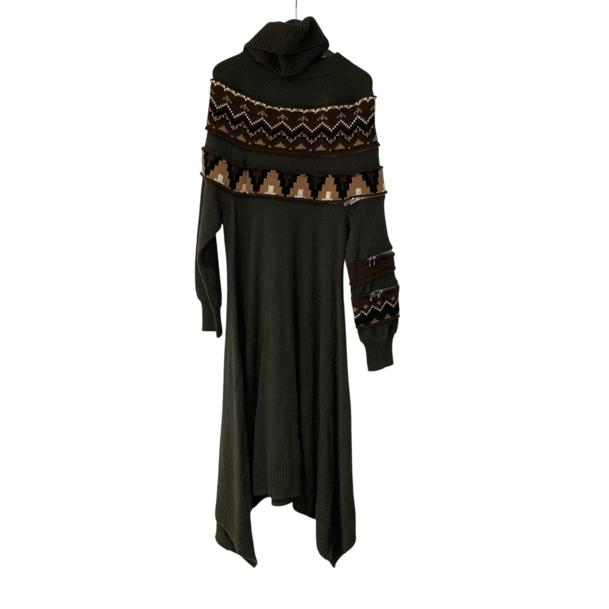 sacai(サカイ) ニットワンピース19-04741 19-04741 オリーブ サイズ 1