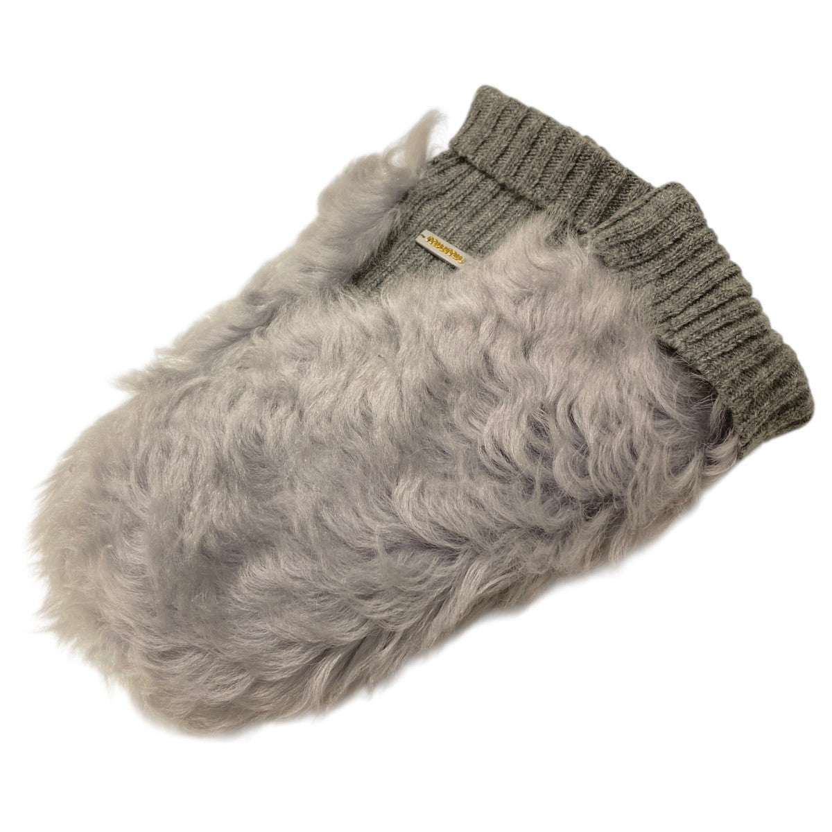 MIU MIU(ミュウミュウ) ファー手袋 ライトグレー サイズ 7｜【公式
