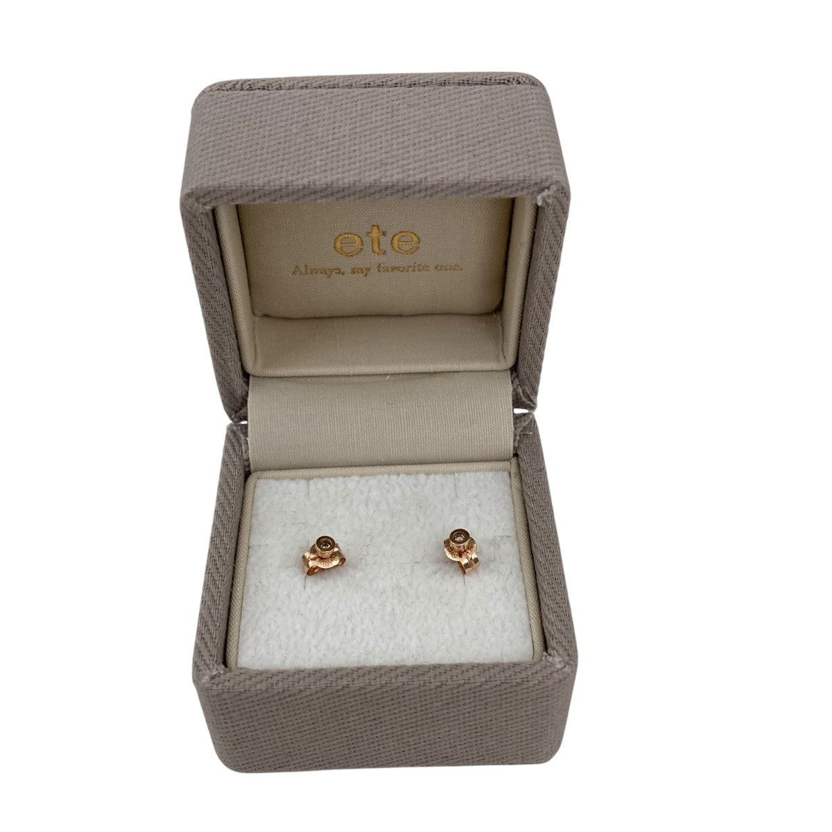 ete K18 ダイヤモンドピアス ete ピアス K18 ダイヤモンド 0.2ct ピアス「ブライト