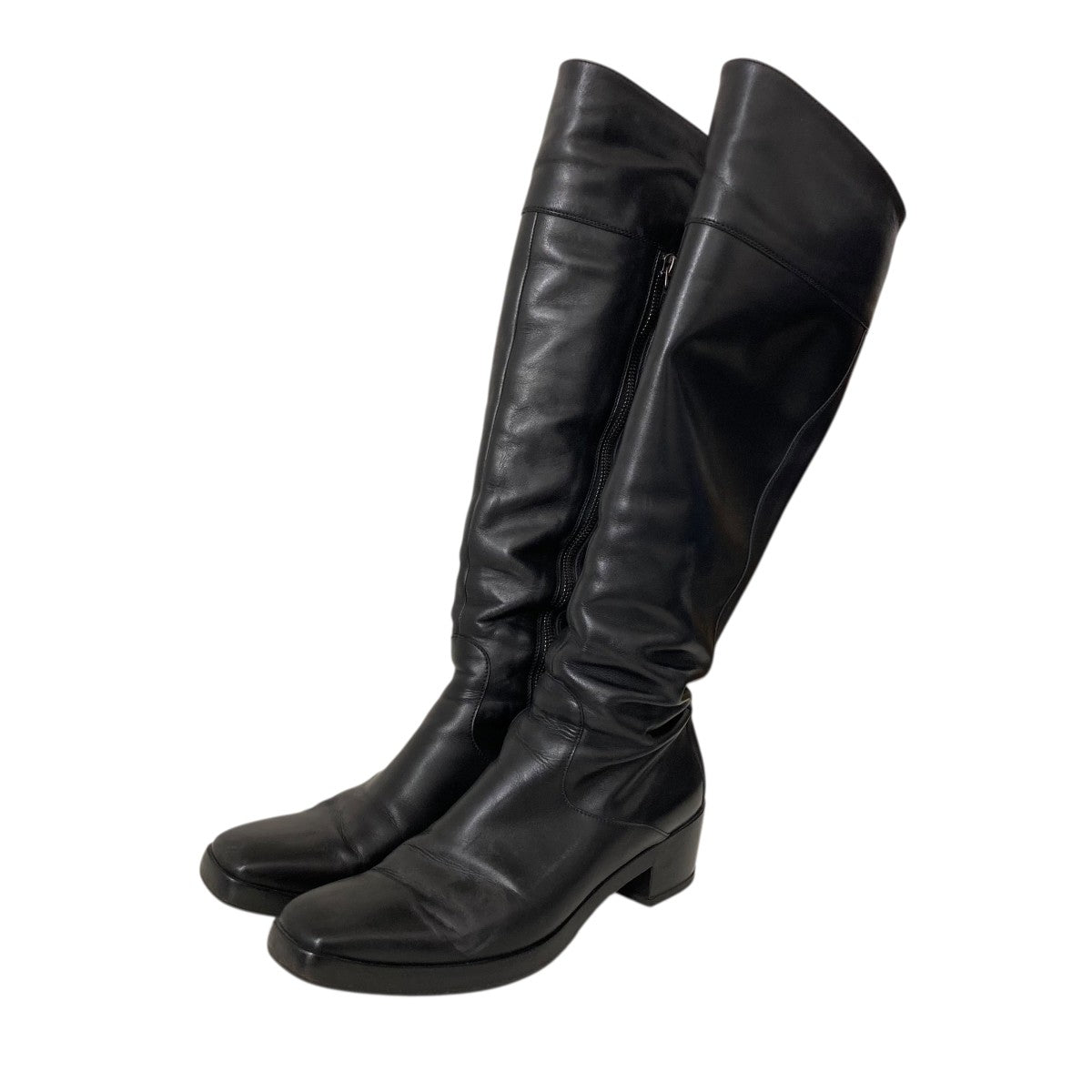 スクエアトゥサイドジップブーツ 27.5cm 古着 フローシャイム