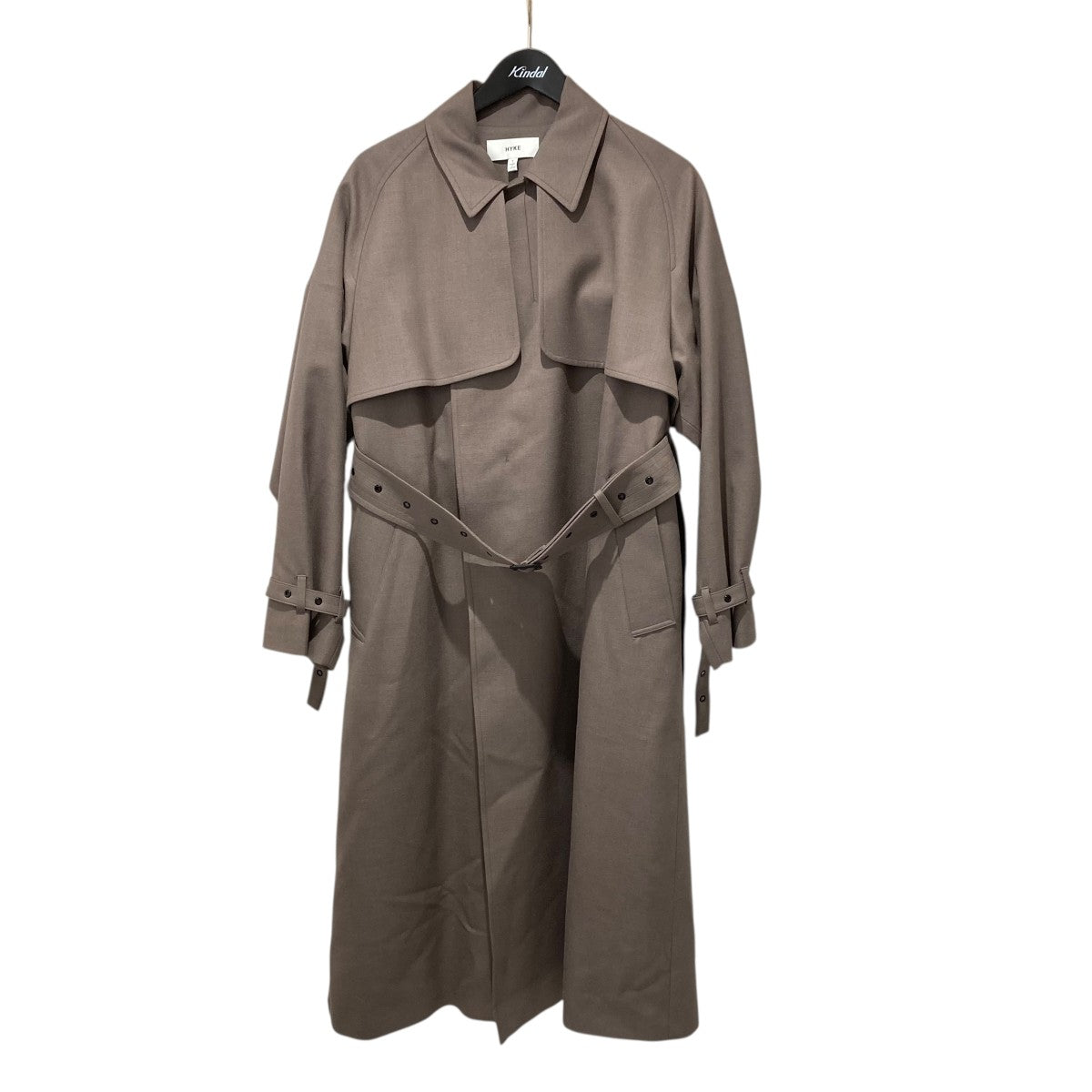 HYKE(ハイク) WOOL TRENCH COATトレンチコート192-17207 192-17207
