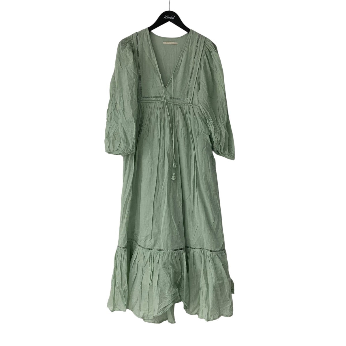 ne quittez pas(ヌキテパ) COTTON VOILE GATHER DRESSワンピース