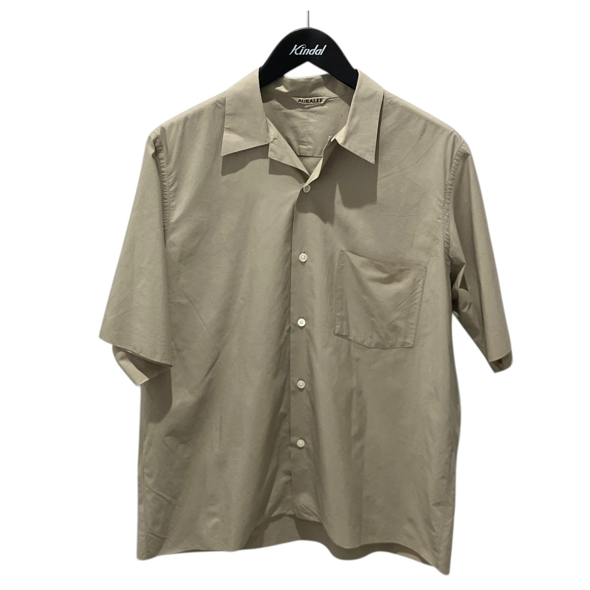 AURALEE(オーラリー) SELVEDGE WEATHER CLOTH SHIRTS半袖シャツ