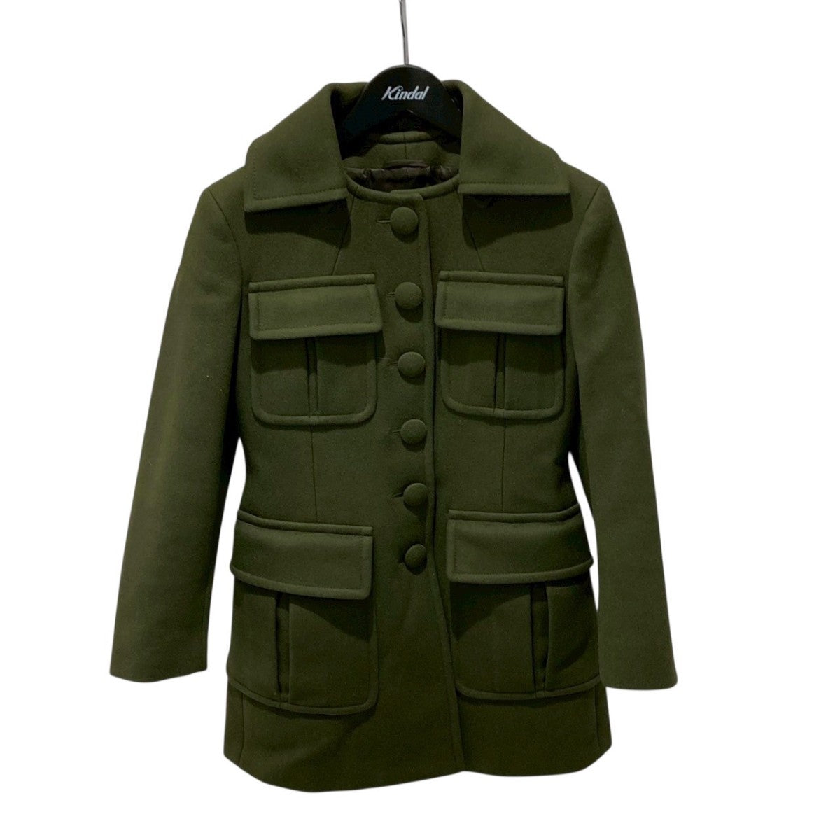 PRADA(プラダ) 16年製ウールコートP569E P569E オリーブ サイズ 38