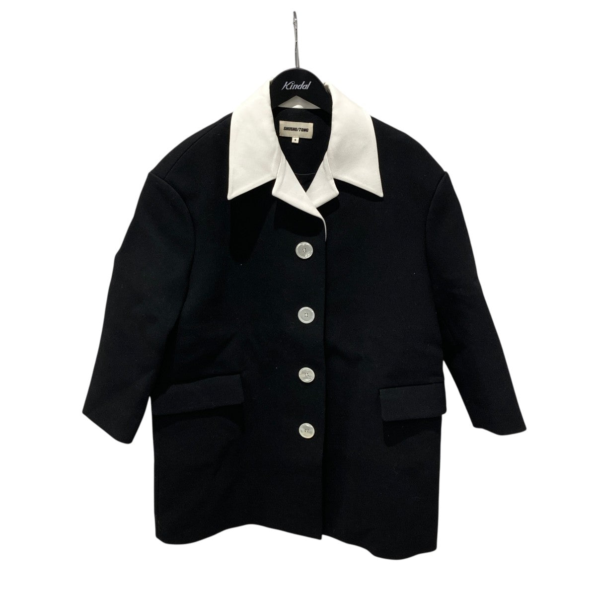 Shushu／Tong(シュシュトング) ラペルコート ブラック サイズ 6