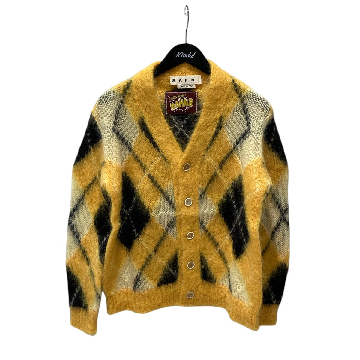 MARNI(マルニ) ICONIC MOHAIR ARGYLE SWEATERモヘアカーディガン