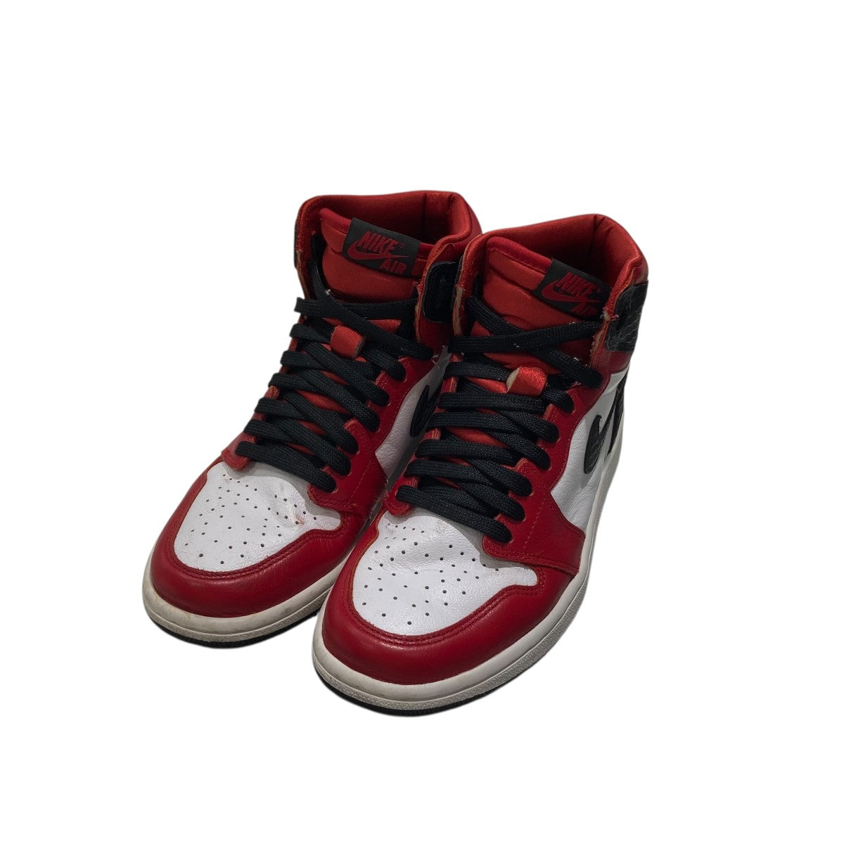 NIKE Women's Air Jordan 1 High OG Satin Redハイカットスニーカー