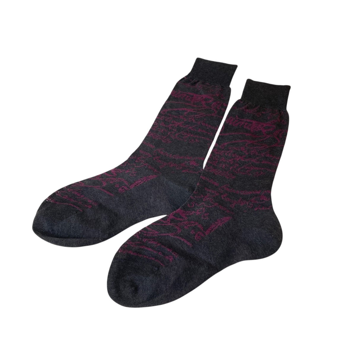 Berluti(ベルルッティ) カリグラフィー コットンソックス靴下 グレー