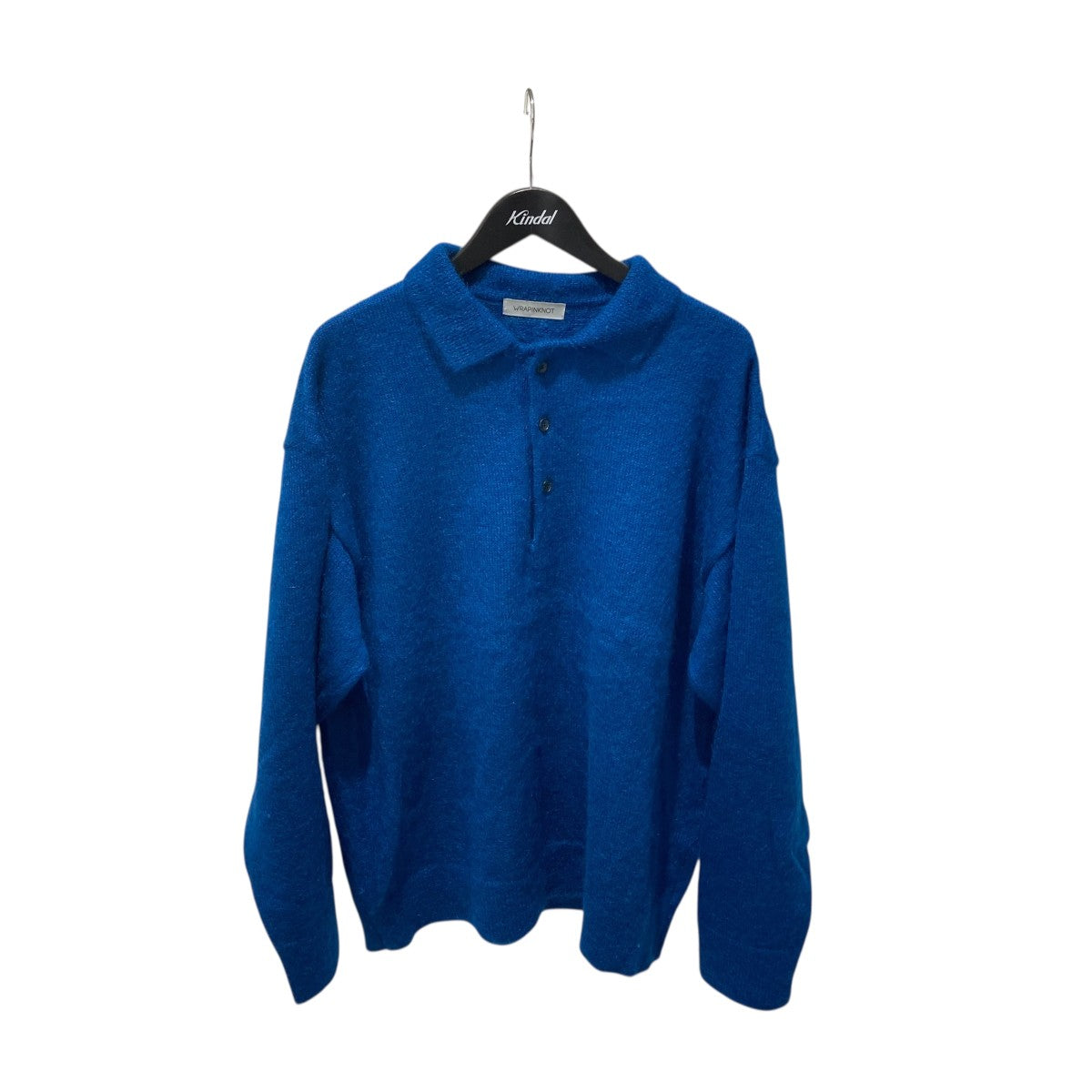 WRAPINKNOT STUDIOUS別注 MOHAIR KNIT POLOセーターWZ423-MP024 古着・中古-1枚目のアイテム画像