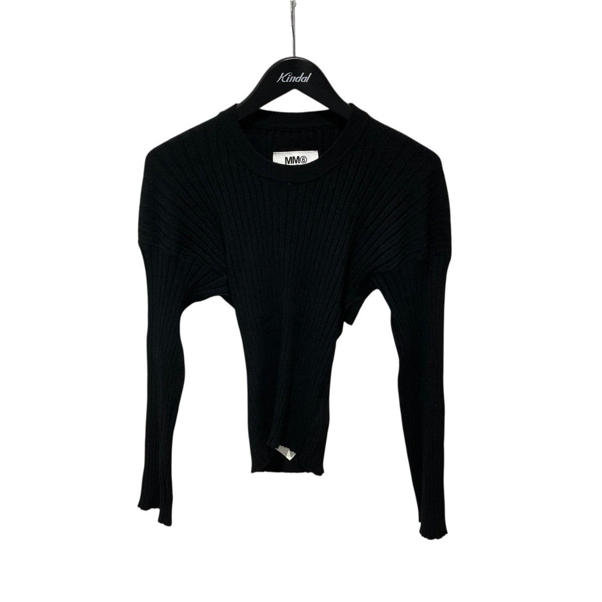 Maison Margiela マルジェラ 黒ニット　M MM6 Maison Margiela(マルタンマルジェラ) プルオーバーニット