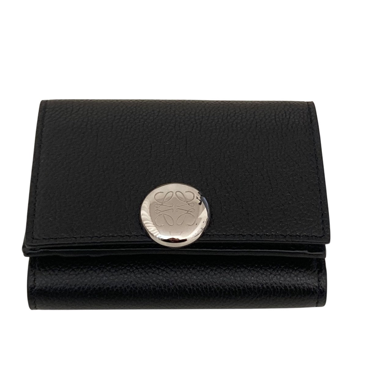 LOEWE(ロエベ) ぺブル バーティカル ウォレット スモール3つ折り財布 