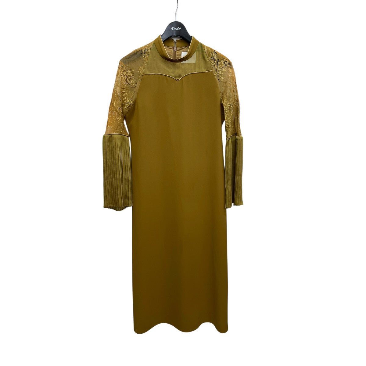 ピンインレースドレス長袖ワンピース01120540540