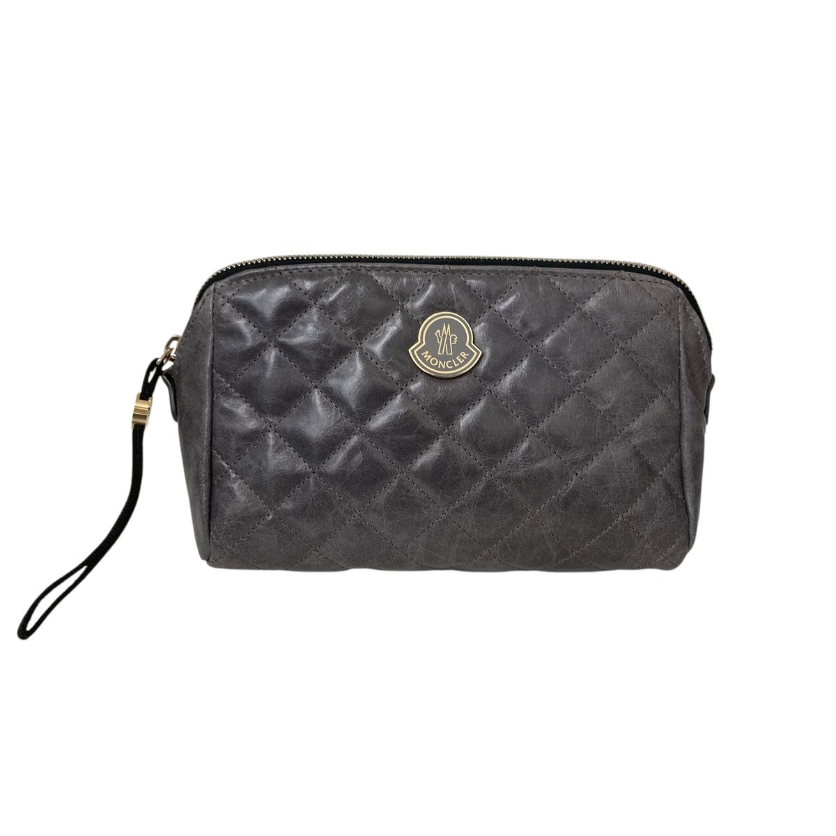 MONCLER(モンクレール) レザーキルティングポーチ 4209A6003110 グレー