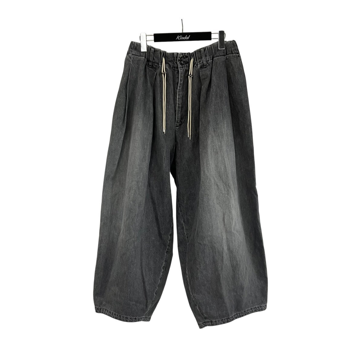 Sillage(シアージ) circular pants black denim bleachedパンツ