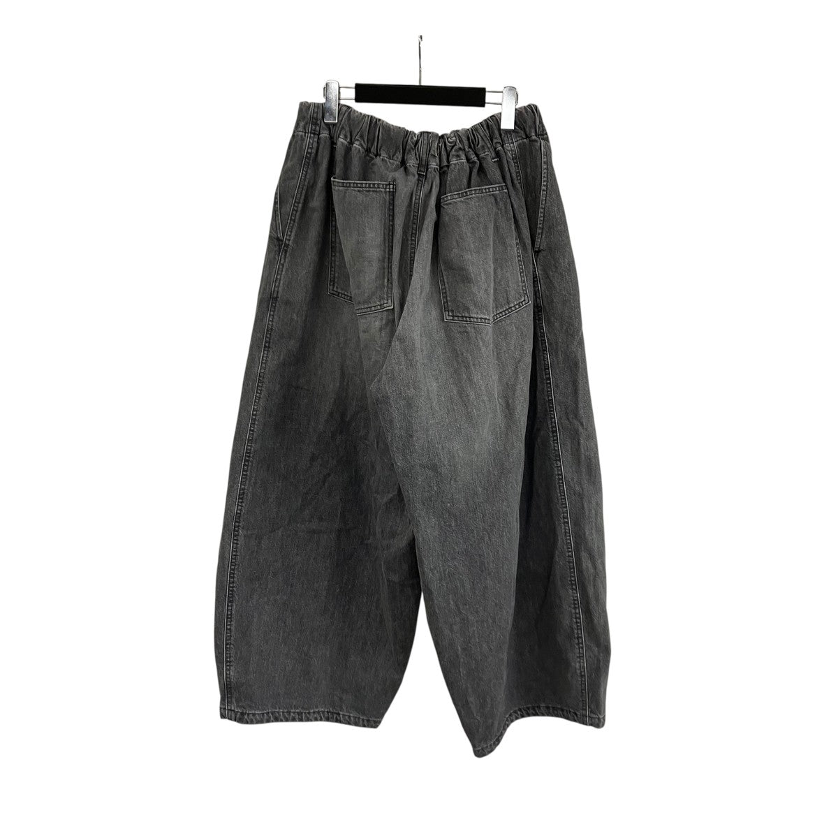 circular pants black denim bleachedパンツ、ブラックデニムパンツ