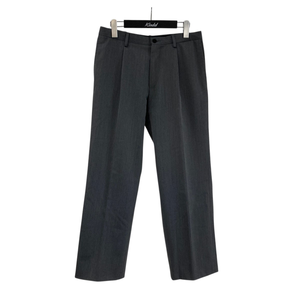 ウールポリエステルセンタープレスパンツスラックス