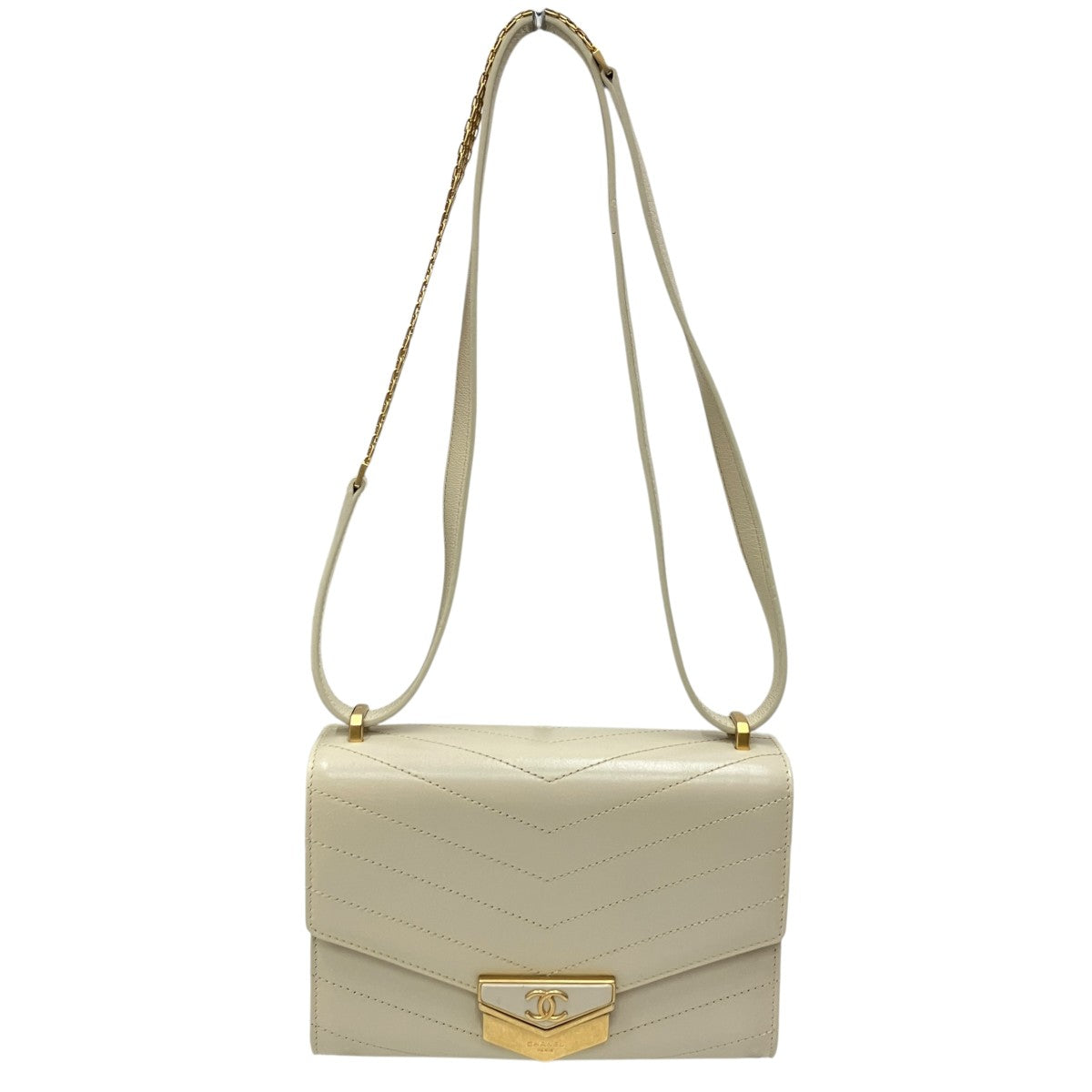 CHANEL(シャネル) チェーンショルダーバッグ 2642**** ホワイト 