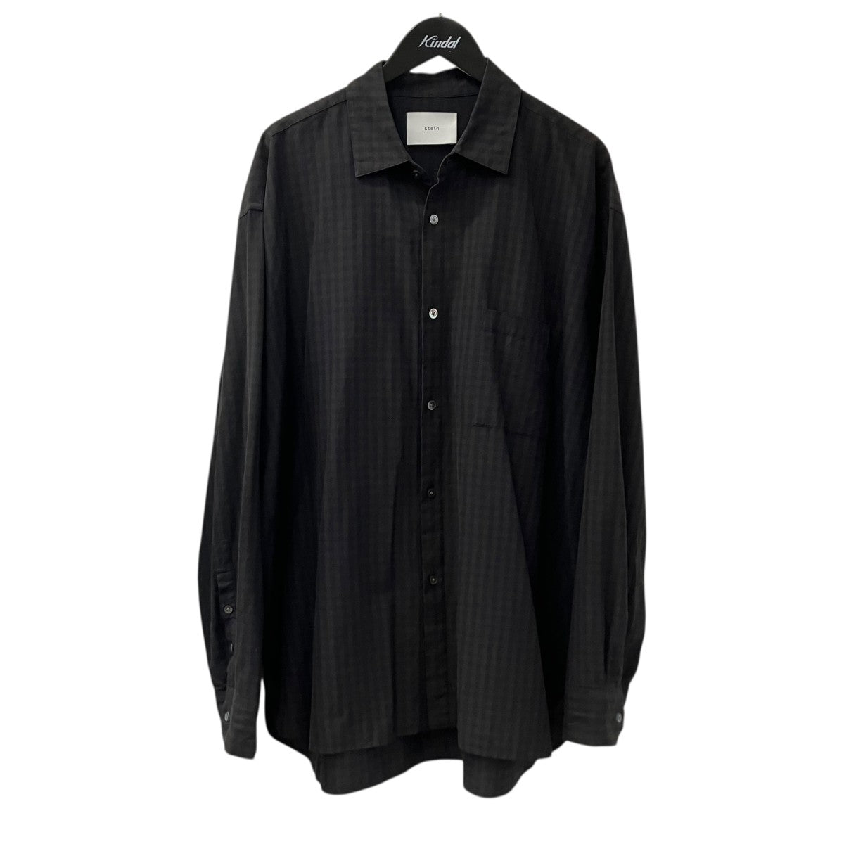 ssstein(シュタイン) OVERSIZED DOWN PAT SHIRT - GINGHAM長袖シャツST