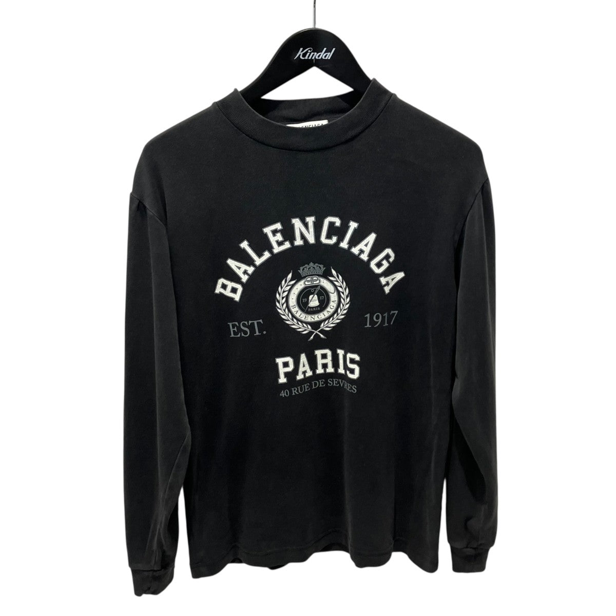 BALENCIAGA(バレンシアガ) VARSITY LOGO L S TEE長袖Tシャツ698349
