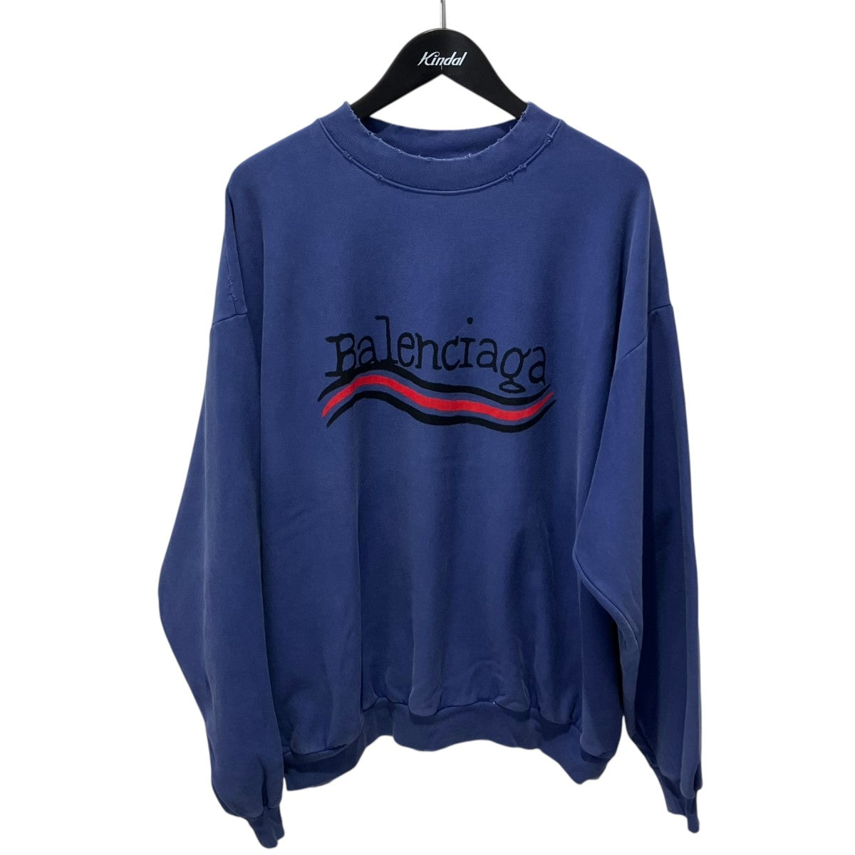 BALENCIAGA(バレンシアガ) キャンペーンロゴ ダメージ加工スウェット 