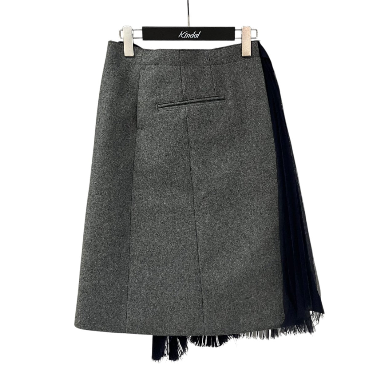 sacai(サカイ) プリーツ切替ラップスカートロングスカート14-02077 14