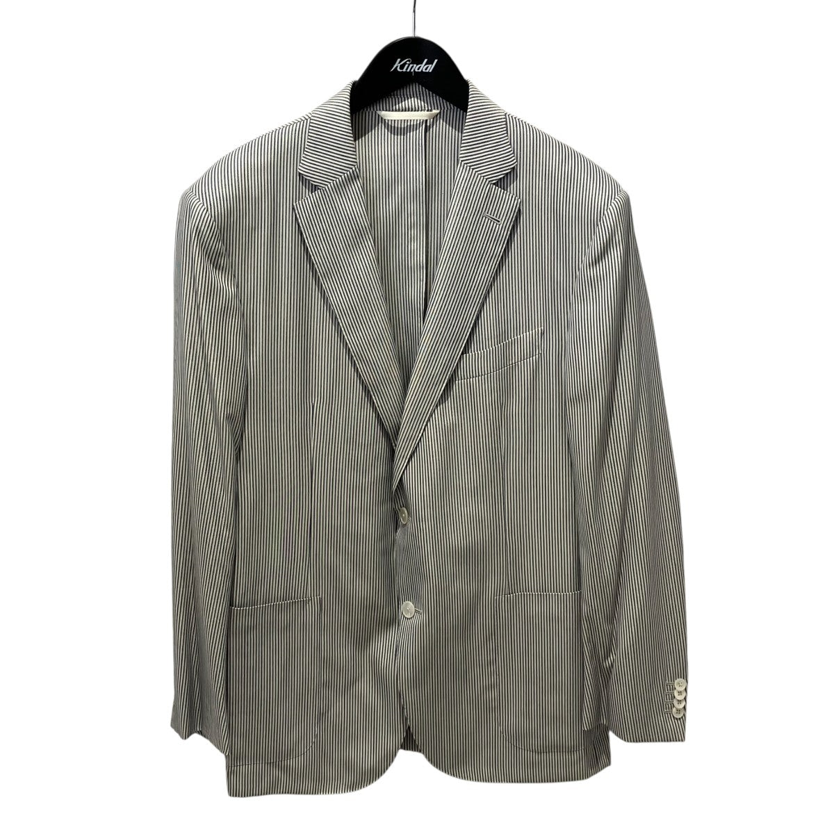 エルメネジルドゼニア zegna ストライプ リネン テーラードジャケット 中古・古着通販】ERMENEGILDO ZEGNA (エルメネジルド・ゼニア) リネン