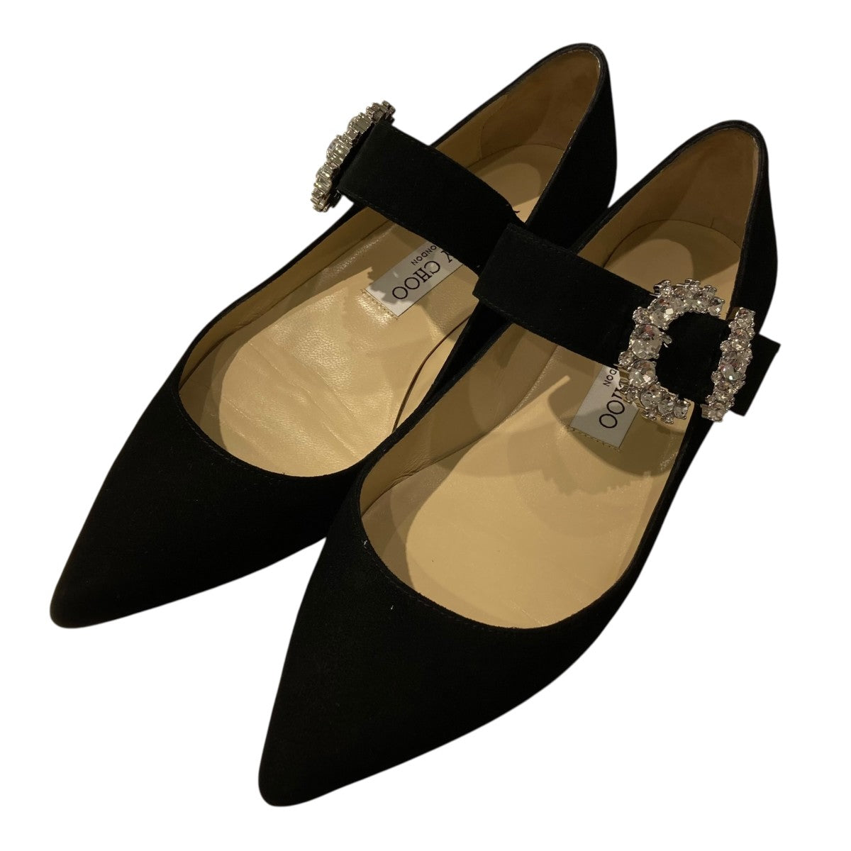 JIMMY CHOO(ジミーチュウ) クリスタルバックル ポインテッドトゥ JIMMY CHOO(ジミーチュウ) クリスタルバックル ポインテッドトゥ