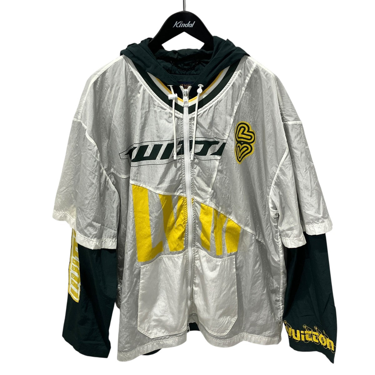 22AWパッチワークベースボールジャージーブルゾンナイロンジャケットRM222 P0G HNB85W