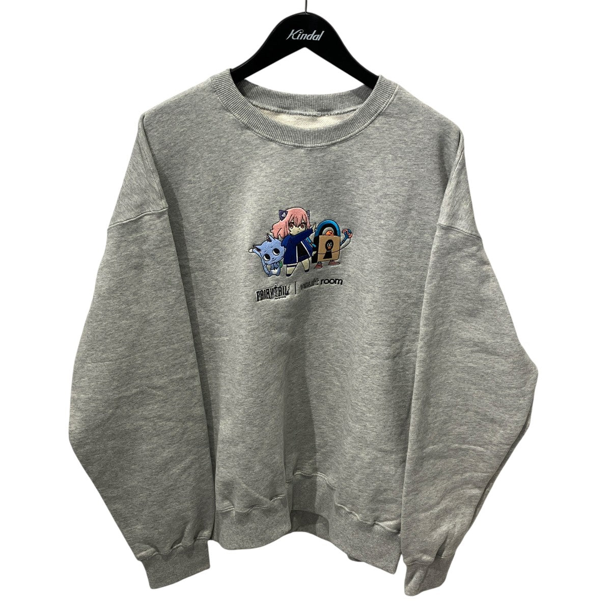 GOD ONLY KNOWS クルーネックスウェット グレーSサイズ VAULT ROOM(ボルトルーム) VR×nqrse×HAPPY CREWNECKクルーネック