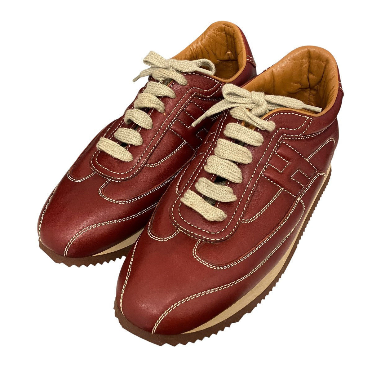 HERMES(エルメス) QUICK SNEAKERスニーカー レッド サイズ 37(約23.5cm