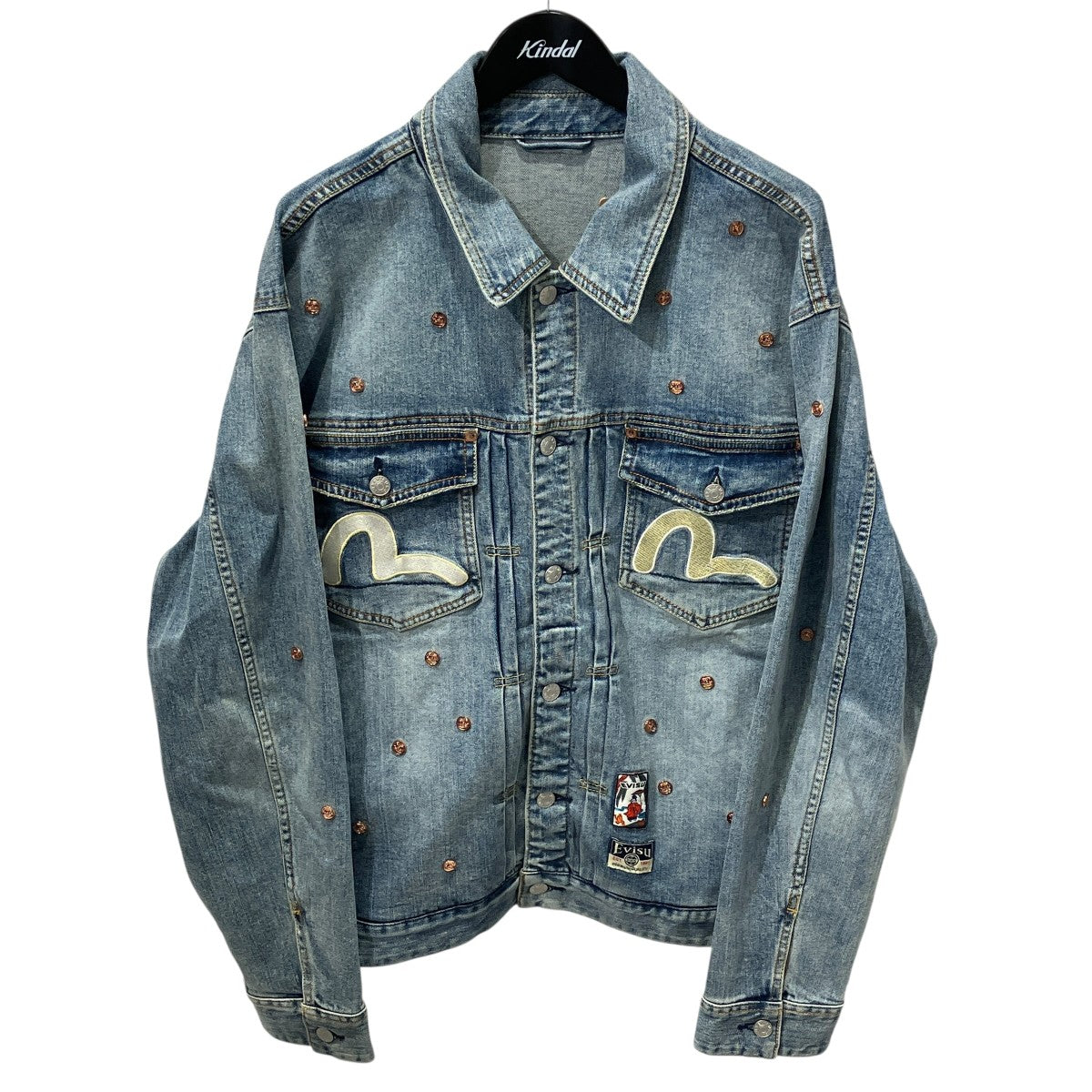 EVISU(エヴィス) DARUMA STUDS KAMOME DENIM JACKET ダルマスタッズ