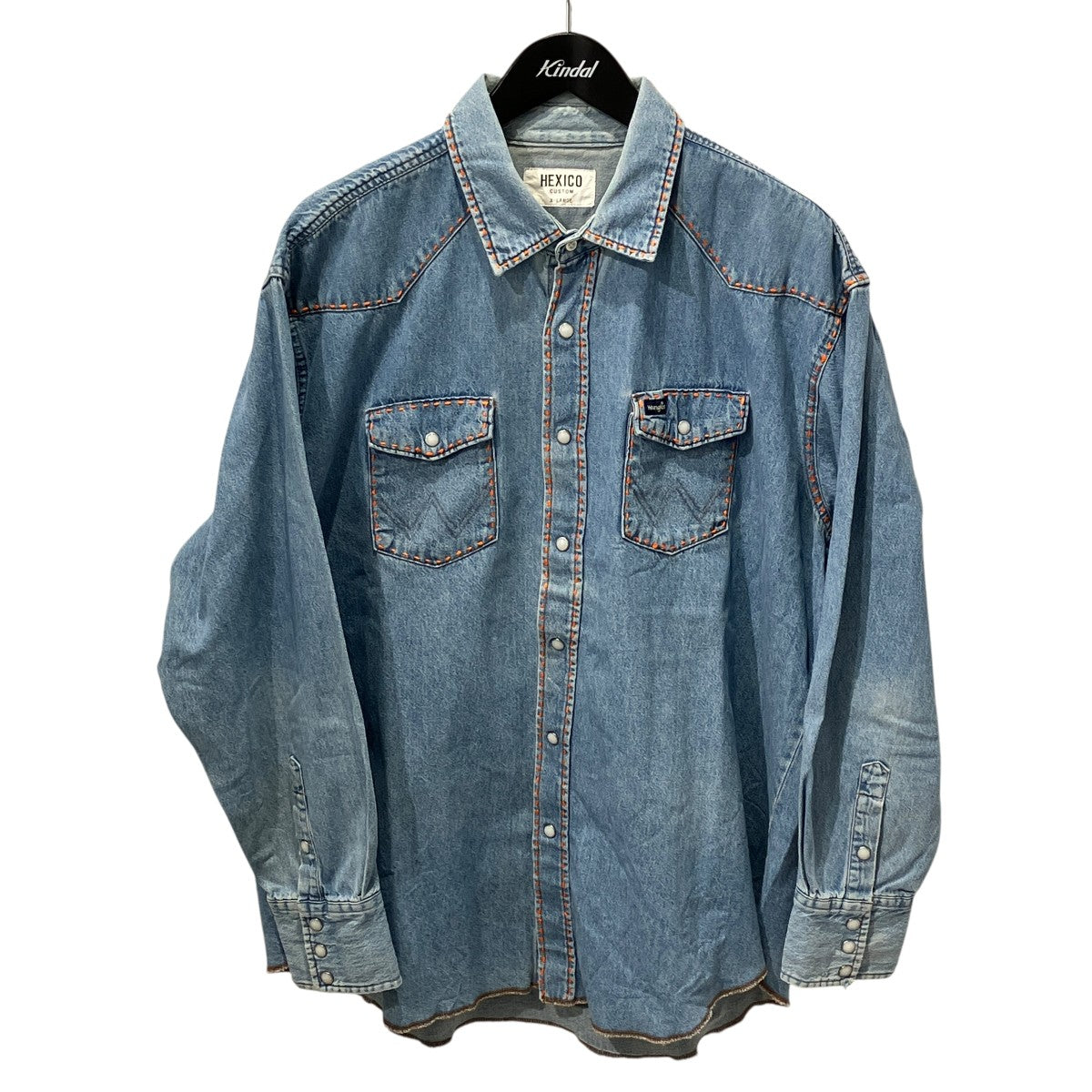 HEXICO(ヘキシコ) Wrangler Denim Shirtsリメイクデニムシャツ