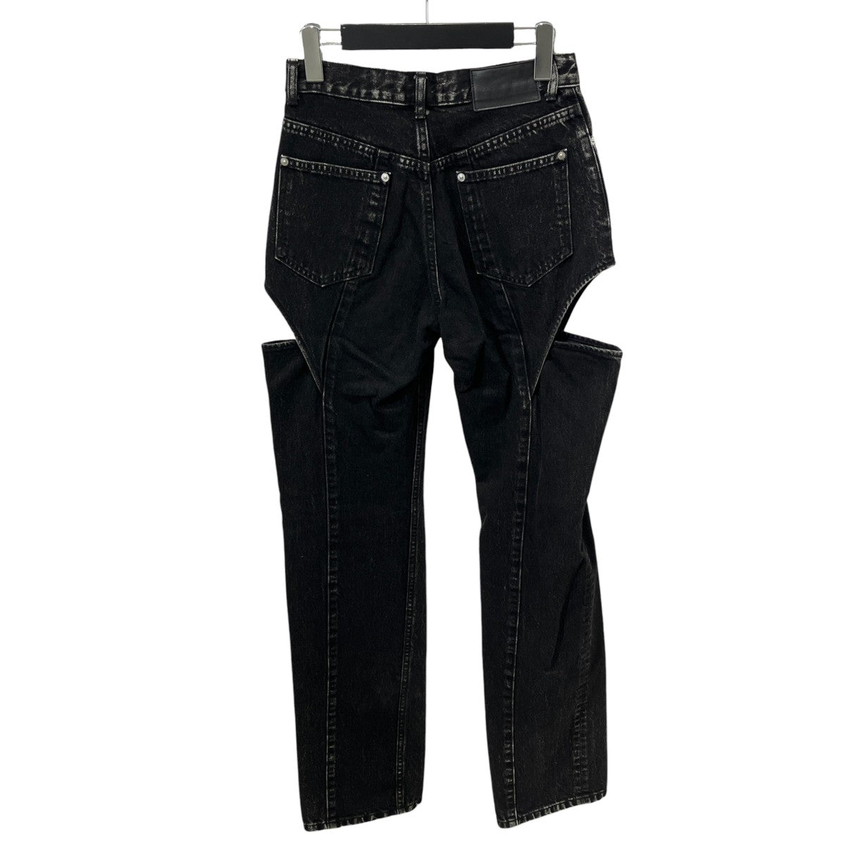 Hollowed out denim pantsブラックデニム2C022-0323-36