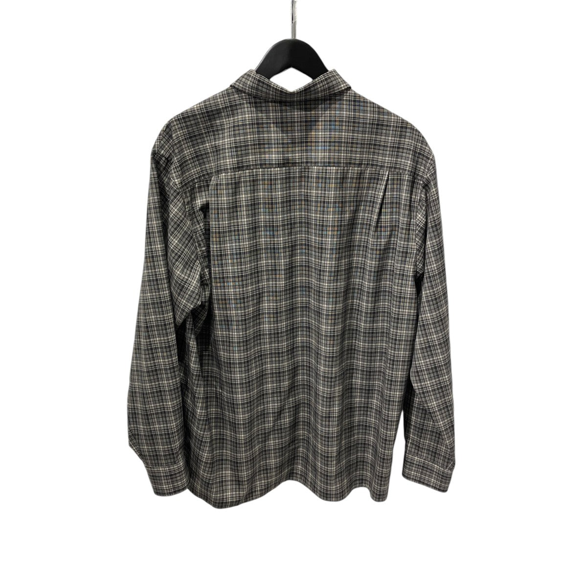 21SSWASHABLE SUPER LIGHT WOOL CHECK SHIRTS長袖チェックシャツA21SS01LC