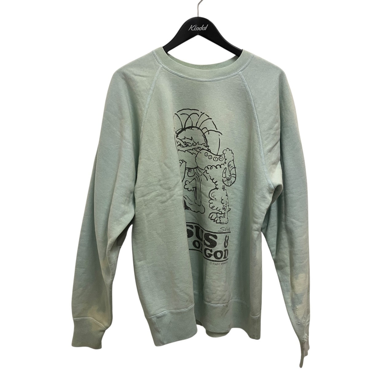 SAINT MICHAEL(セントマイケル) 23AWJESUS CREWNECKスウェットSM-A23