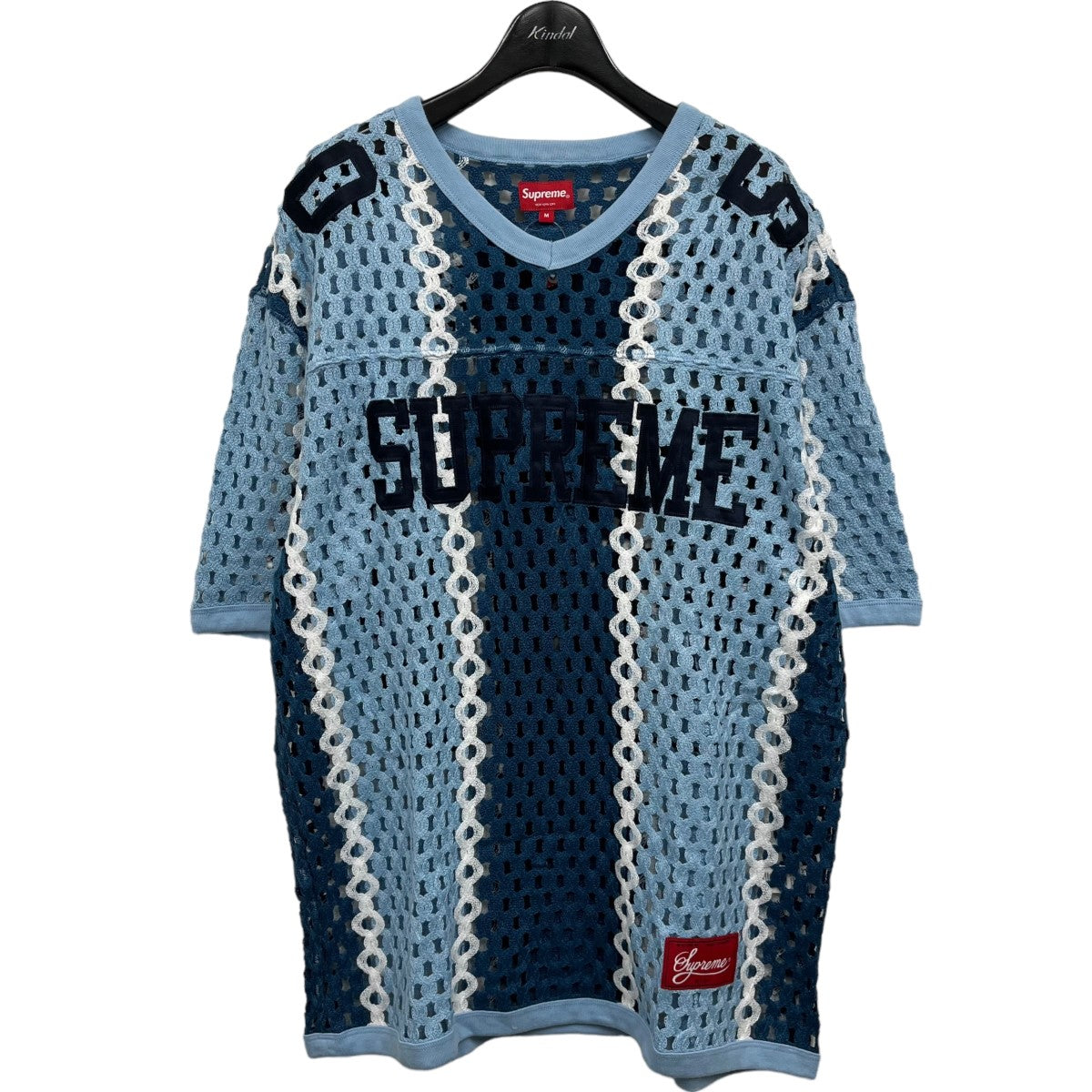 SUPREME(シュプリーム) 2023SS 「Crochet Football Jersey」 ニットTシャツ ブルー サイズ  12｜【公式】カインドオルオンライン ブランド古着・中古通販【kindal】