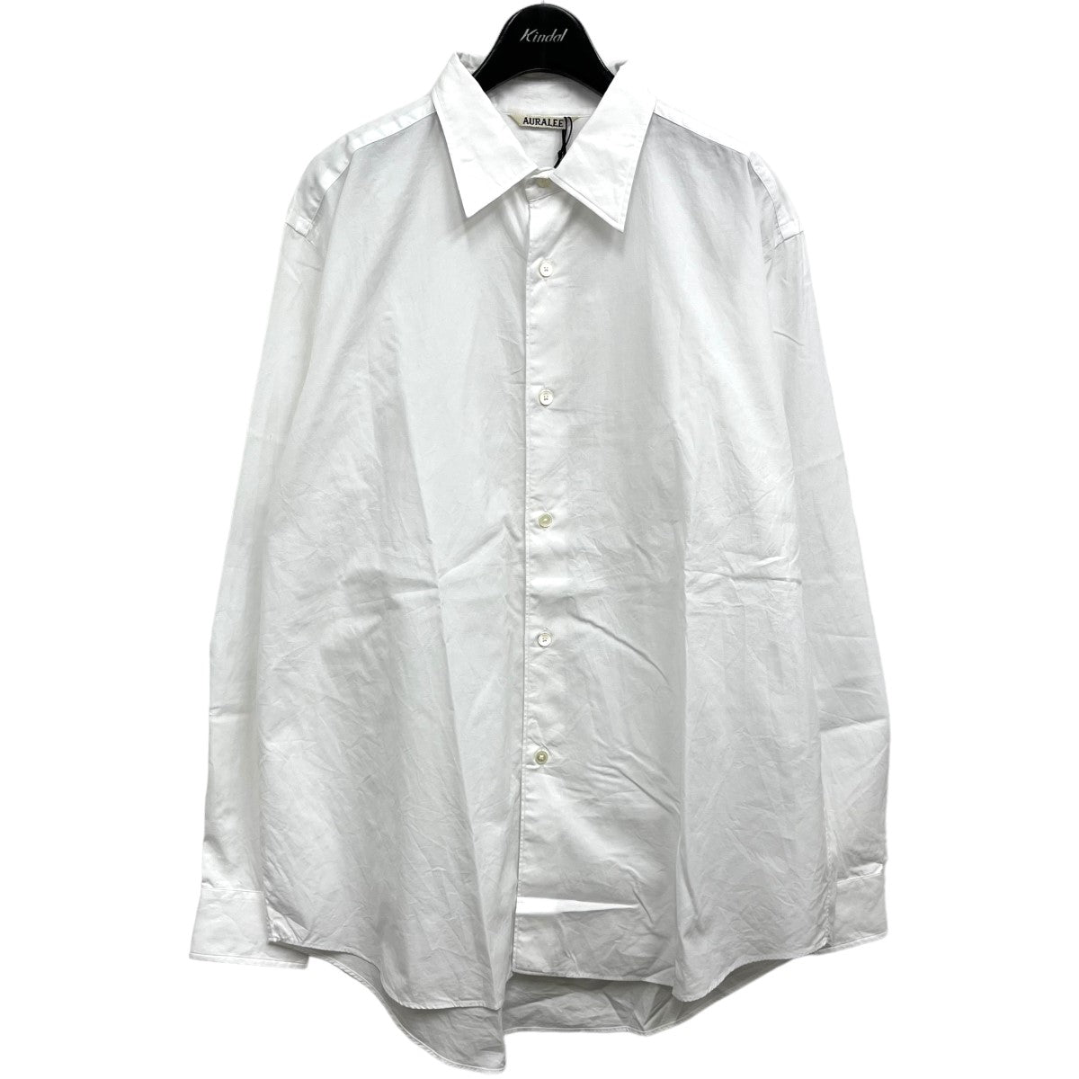 AURALEE(オーラリー) 2022SS 「WASHED FINX TWILL SHIRTS」 シャツ A22SS01TN ホワイト サイズ  4｜【公式】カインドオルオンライン ブランド古着・中古通販【kindal】