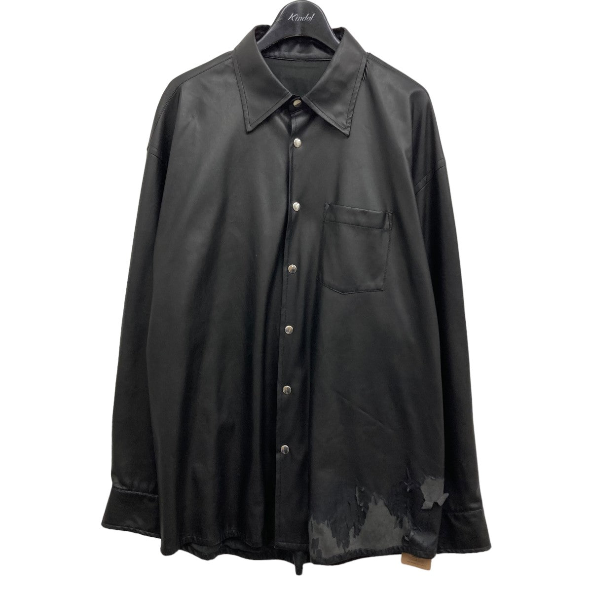 ALLEGE(アレッジ) 2021AW 「Synthetic Leather Shirt」フェイクレザー ...