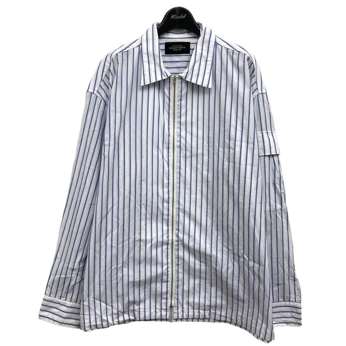 UNUSED(アンユーズド) 2023SS 「Zip-up striped shirt」ジップ ...