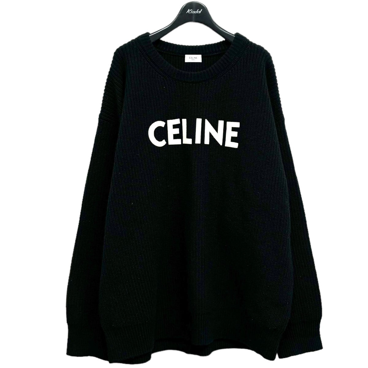 CELINE(セリーヌ) オーバーサイズ セーター ／ リブ編みウールニット ...