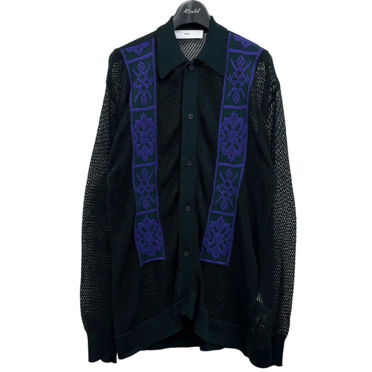 TOGA VIRILIS(トーガ ヴィリリース) 2023SS 「Mesh knit shirt」 メッシュニットシャツ TV31-XJ331  ブラック サイズ 13｜【公式】カインドオルオンライン ブランド古着・中古通販【kindal】