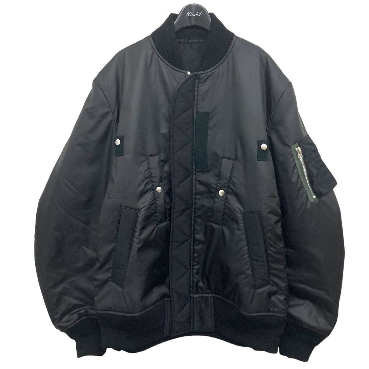 sacai(サカイ) 2024SS 「Nylon Twill Blouson」ボンバージャケット 24-03321M ブラック サイズ  13｜【公式】カインドオルオンライン ブランド古着・中古通販【kindal】