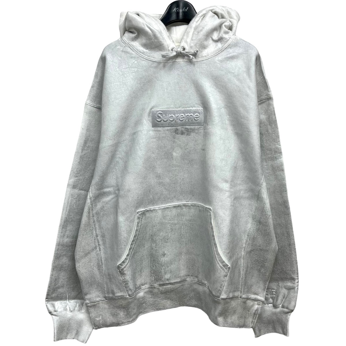 SUPREME × MM6 ｢Foil Box Logo Hooded Sweatshirt White｣ ボックスロゴパーカー ホワイト サイズ  14｜【公式】カインドオルオンライン ブランド古着・中古通販【kindal】